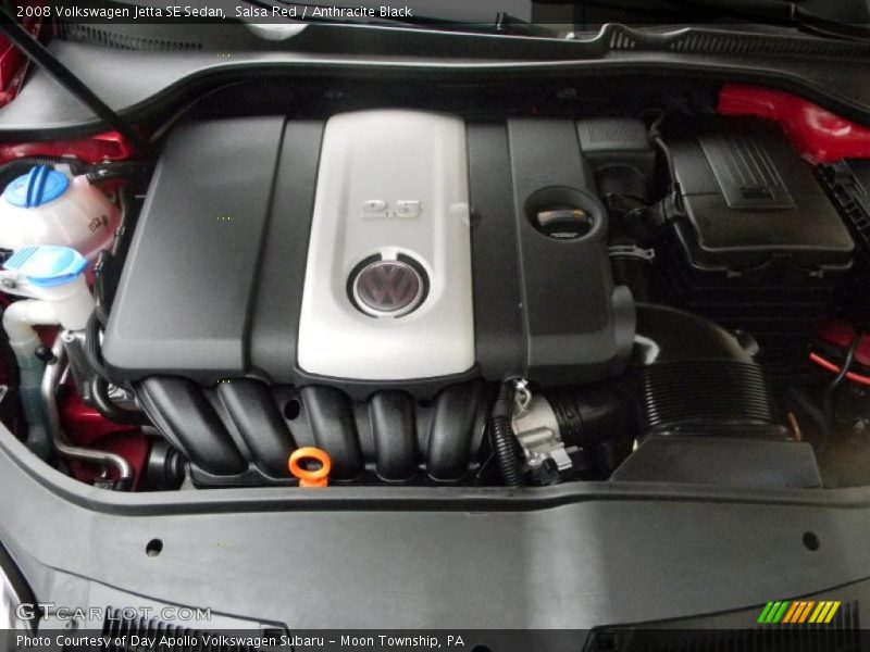 Salsa Red / Anthracite Black 2008 Volkswagen Jetta SE Sedan