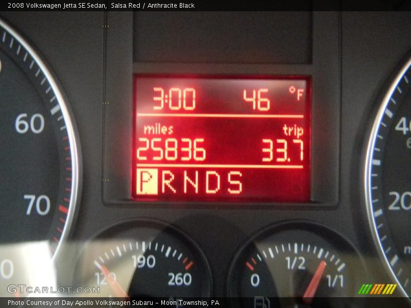 Salsa Red / Anthracite Black 2008 Volkswagen Jetta SE Sedan