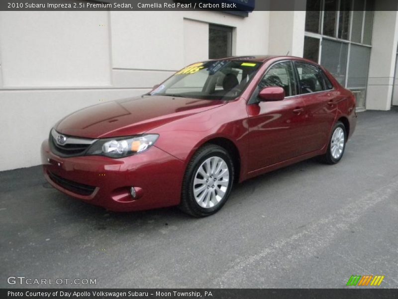 Camellia Red Pearl / Carbon Black 2010 Subaru Impreza 2.5i Premium Sedan