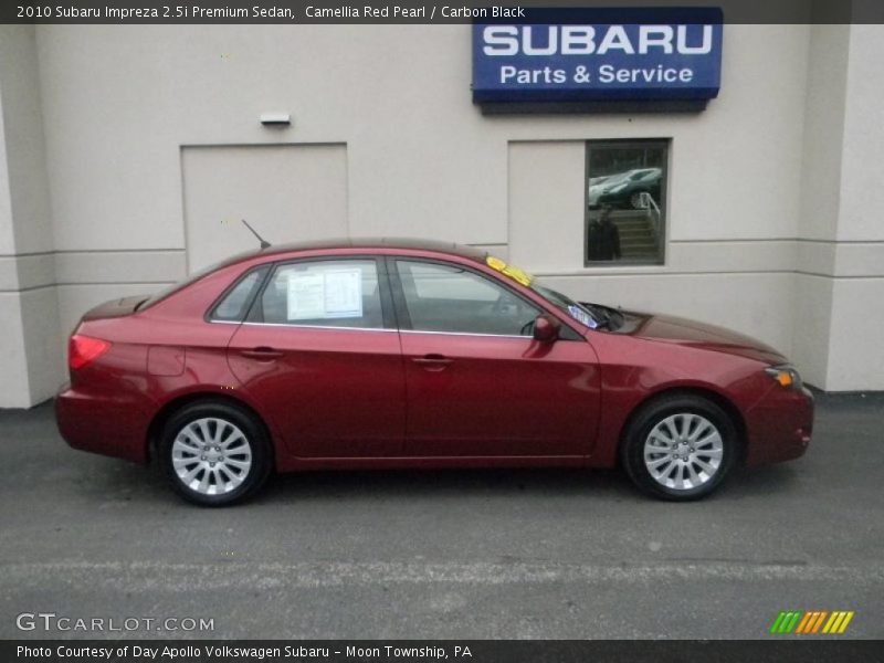 Camellia Red Pearl / Carbon Black 2010 Subaru Impreza 2.5i Premium Sedan