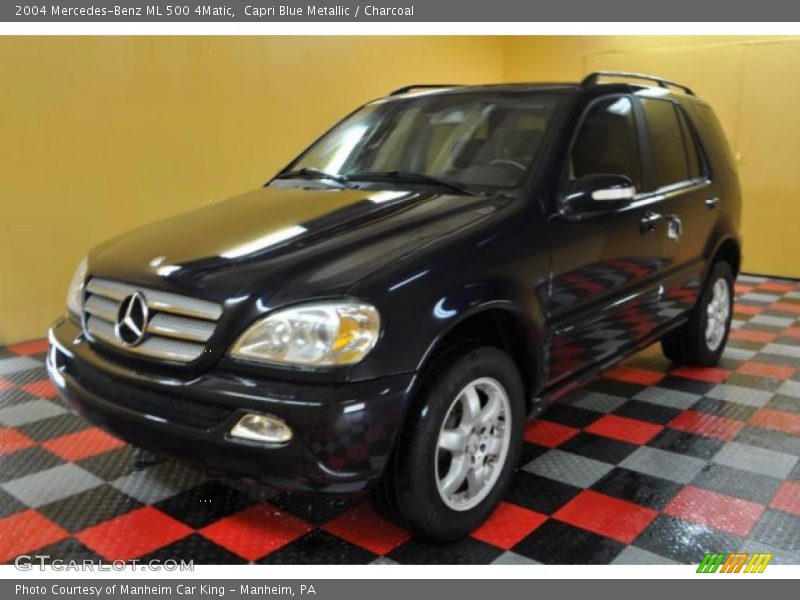Capri Blue Metallic / Charcoal 2004 Mercedes-Benz ML 500 4Matic