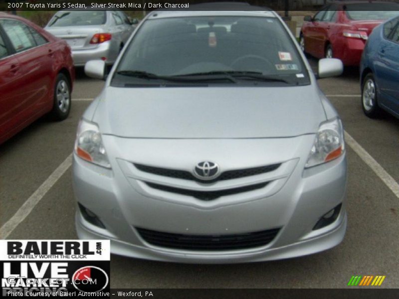 Silver Streak Mica / Dark Charcoal 2007 Toyota Yaris S Sedan