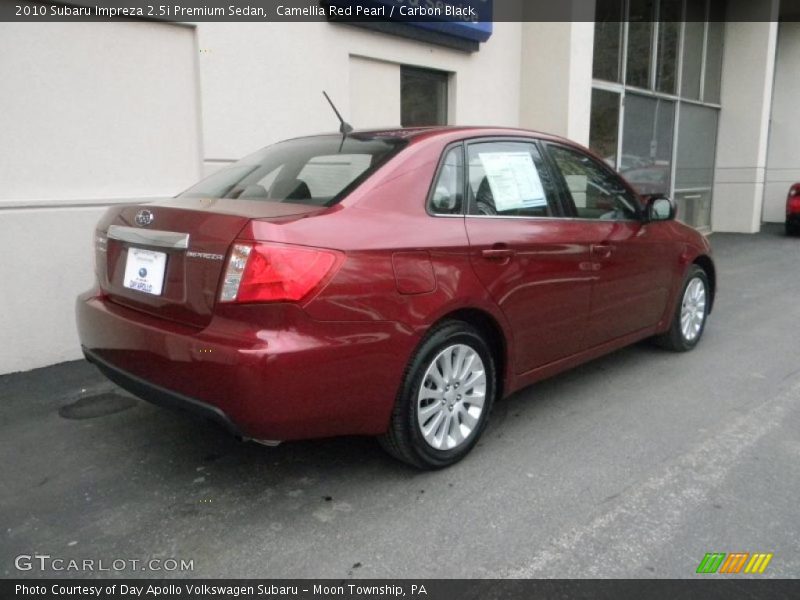 Camellia Red Pearl / Carbon Black 2010 Subaru Impreza 2.5i Premium Sedan