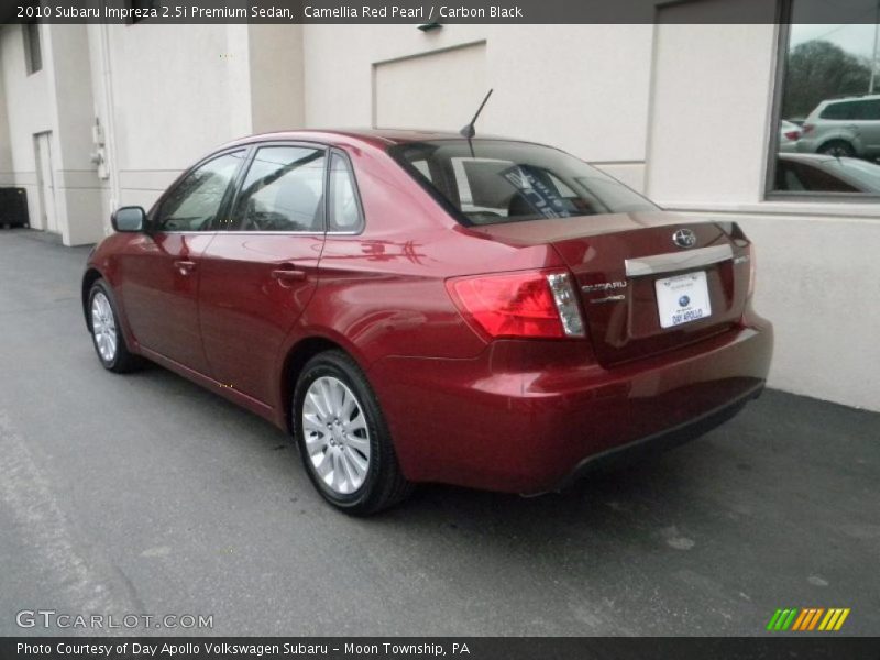 Camellia Red Pearl / Carbon Black 2010 Subaru Impreza 2.5i Premium Sedan