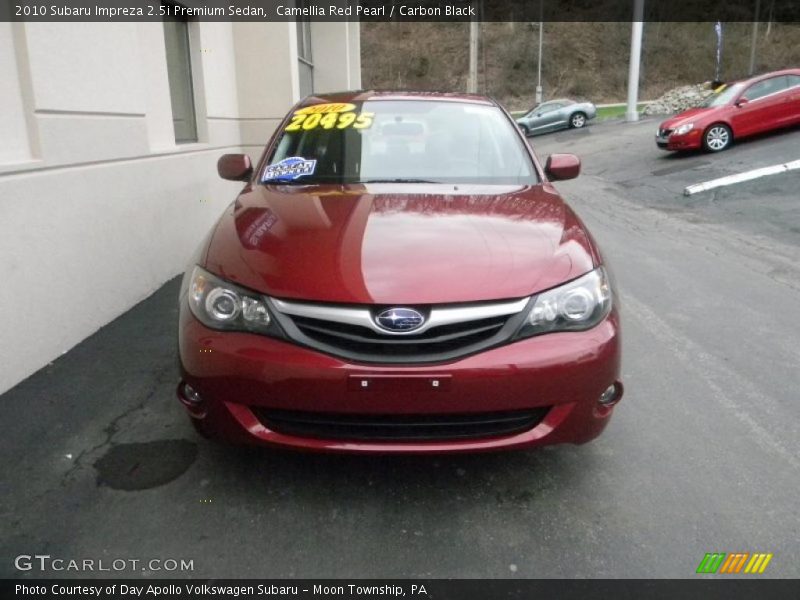 Camellia Red Pearl / Carbon Black 2010 Subaru Impreza 2.5i Premium Sedan