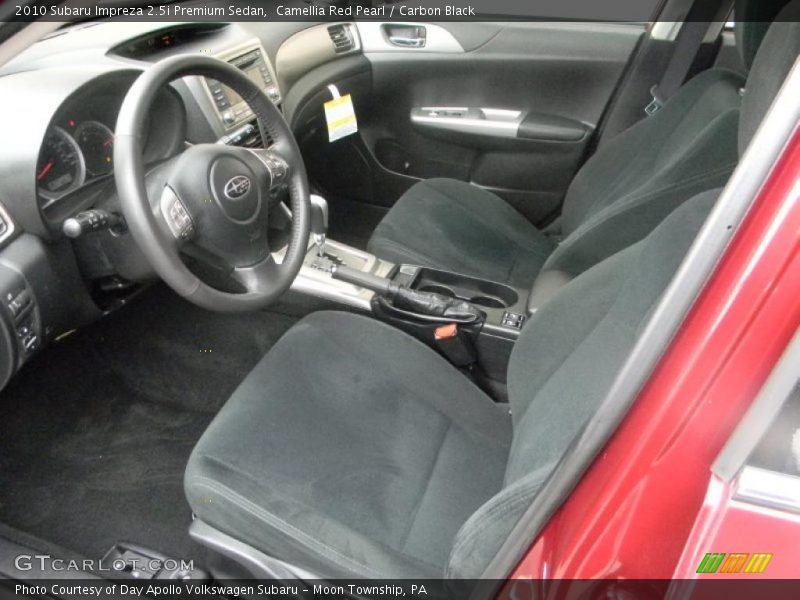 Camellia Red Pearl / Carbon Black 2010 Subaru Impreza 2.5i Premium Sedan