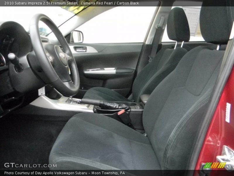 Camellia Red Pearl / Carbon Black 2010 Subaru Impreza 2.5i Premium Sedan