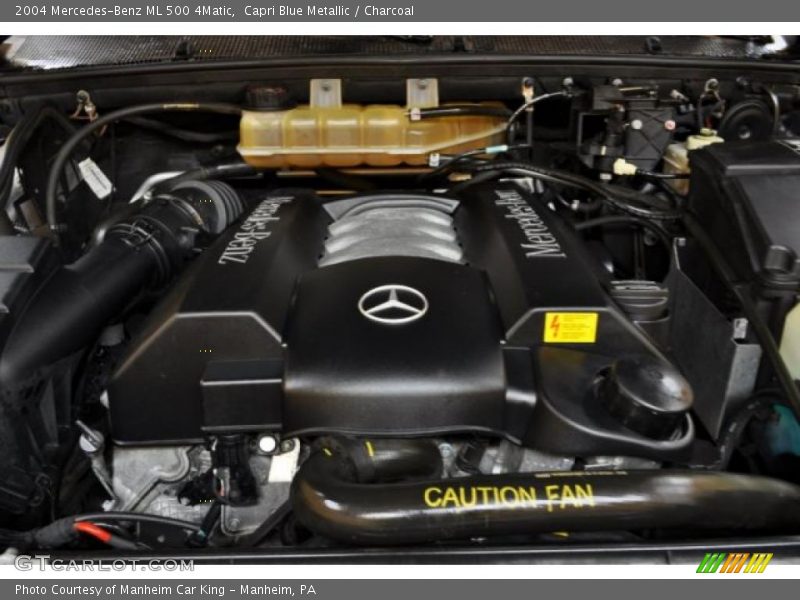 Capri Blue Metallic / Charcoal 2004 Mercedes-Benz ML 500 4Matic