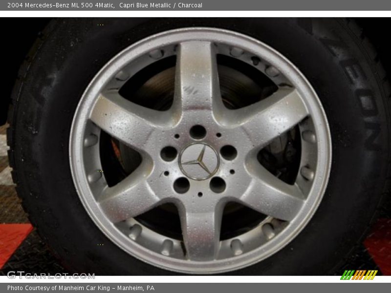 Capri Blue Metallic / Charcoal 2004 Mercedes-Benz ML 500 4Matic