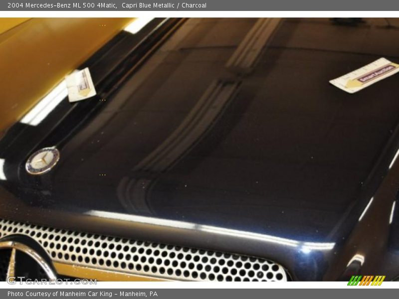 Capri Blue Metallic / Charcoal 2004 Mercedes-Benz ML 500 4Matic