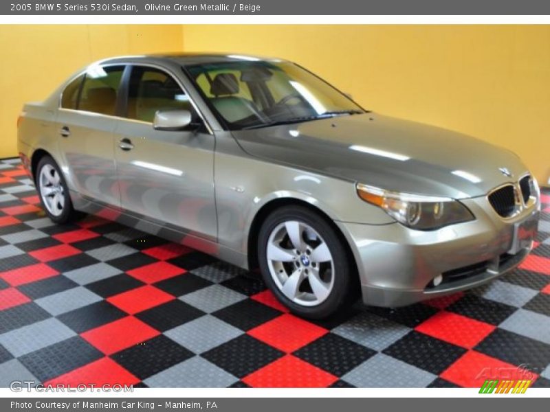 Olivine Green Metallic / Beige 2005 BMW 5 Series 530i Sedan