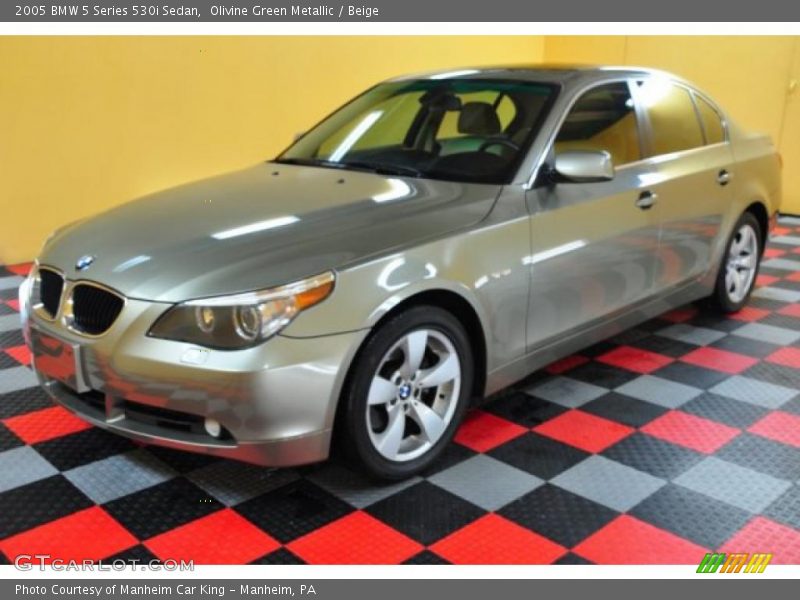 Olivine Green Metallic / Beige 2005 BMW 5 Series 530i Sedan