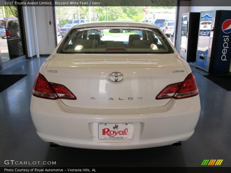 Blizzard White Pearl / Ivory 2007 Toyota Avalon Limited