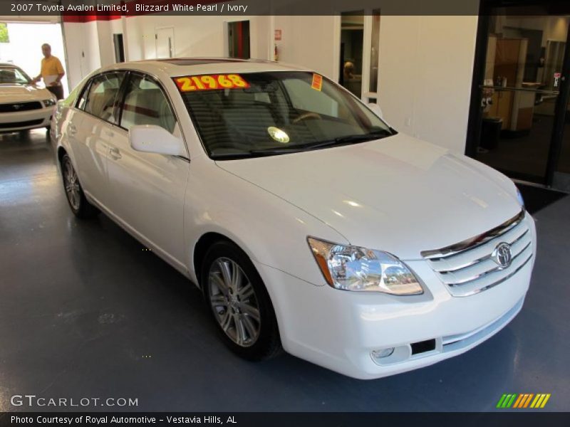 Blizzard White Pearl / Ivory 2007 Toyota Avalon Limited
