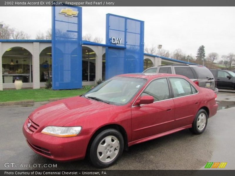 Firepepper Red Pearl / Ivory 2002 Honda Accord EX V6 Sedan