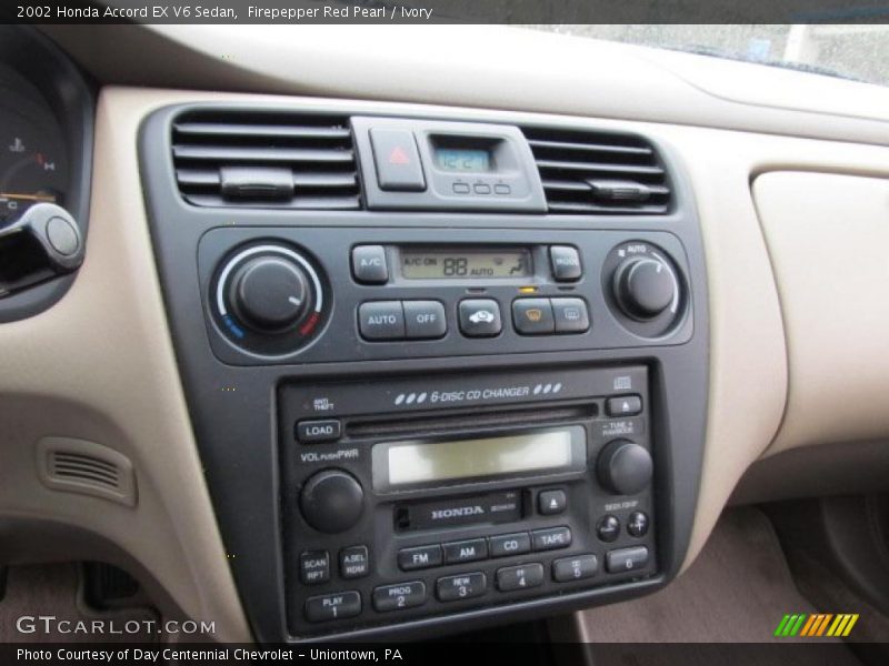 Firepepper Red Pearl / Ivory 2002 Honda Accord EX V6 Sedan