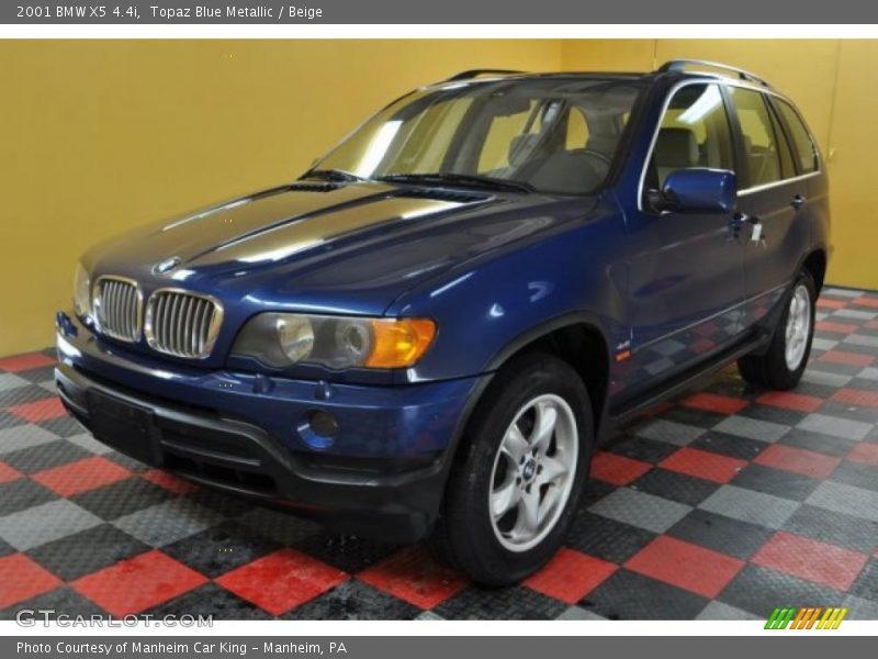 Topaz Blue Metallic / Beige 2001 BMW X5 4.4i