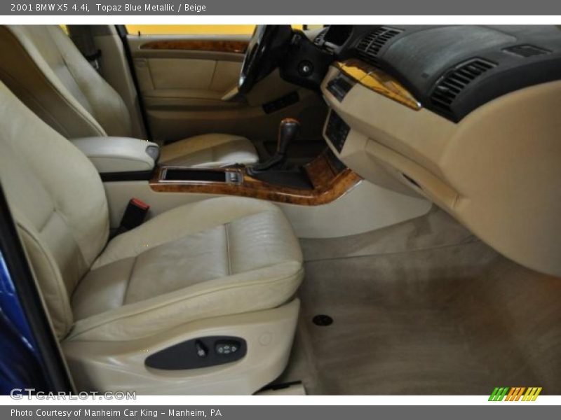 Topaz Blue Metallic / Beige 2001 BMW X5 4.4i