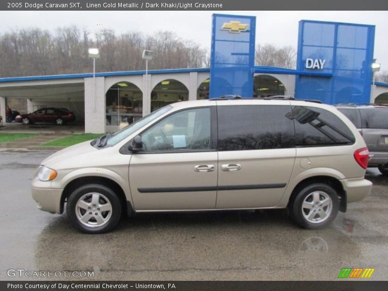 Linen Gold Metallic / Dark Khaki/Light Graystone 2005 Dodge Caravan SXT