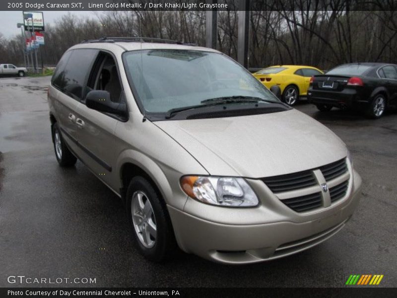 Linen Gold Metallic / Dark Khaki/Light Graystone 2005 Dodge Caravan SXT