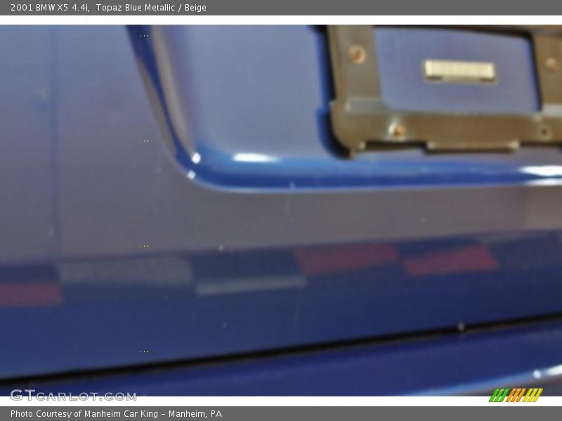 Topaz Blue Metallic / Beige 2001 BMW X5 4.4i