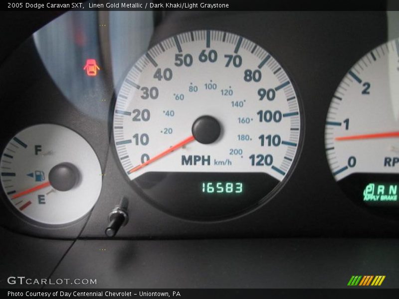 Linen Gold Metallic / Dark Khaki/Light Graystone 2005 Dodge Caravan SXT