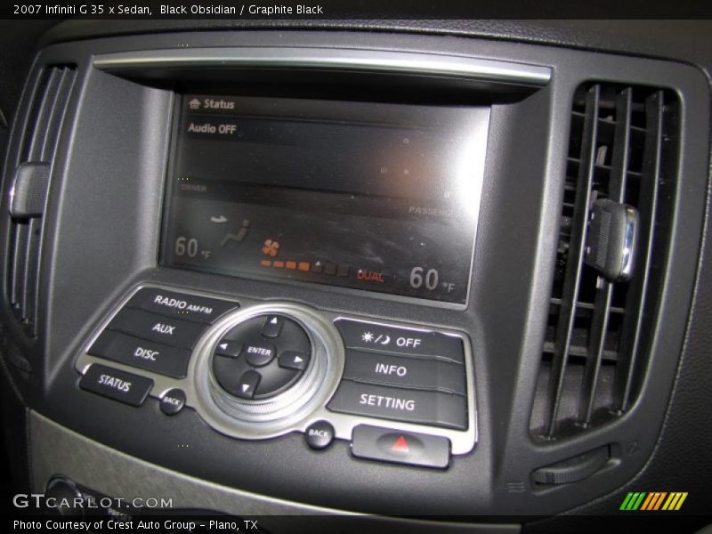 Black Obsidian / Graphite Black 2007 Infiniti G 35 x Sedan