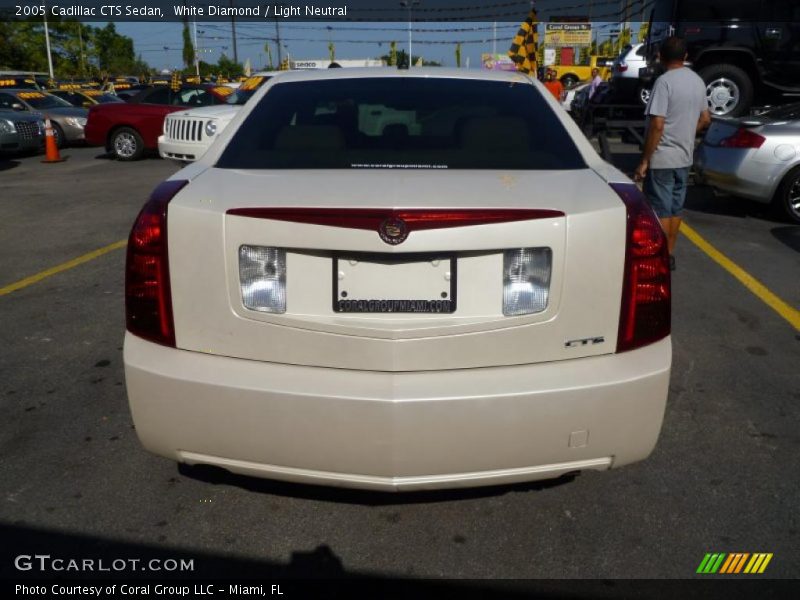White Diamond / Light Neutral 2005 Cadillac CTS Sedan