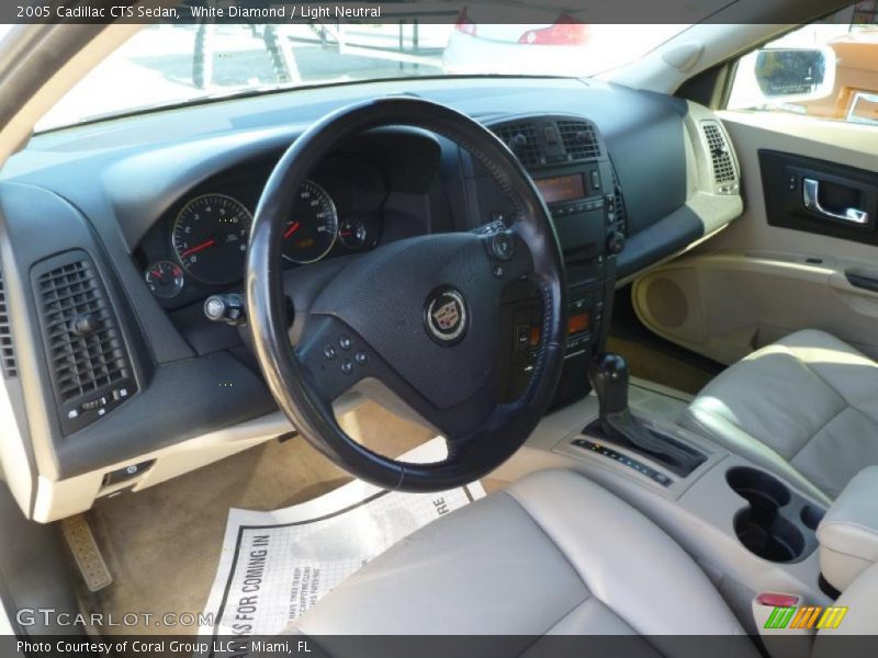 White Diamond / Light Neutral 2005 Cadillac CTS Sedan