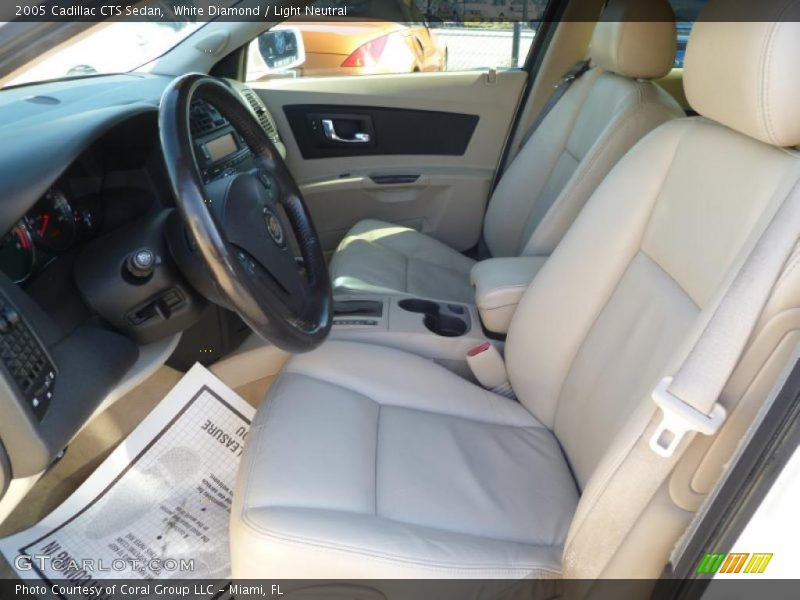 White Diamond / Light Neutral 2005 Cadillac CTS Sedan