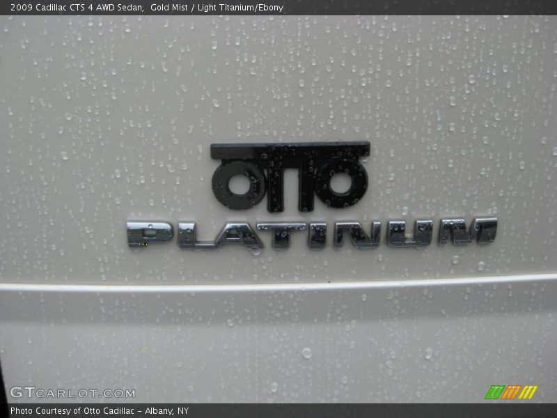 Gold Mist / Light Titanium/Ebony 2009 Cadillac CTS 4 AWD Sedan