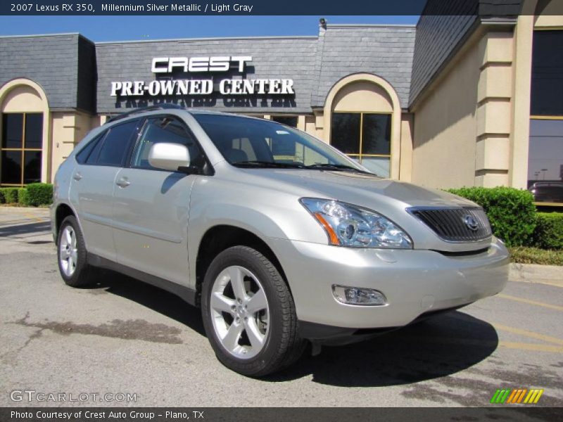 Millennium Silver Metallic / Light Gray 2007 Lexus RX 350
