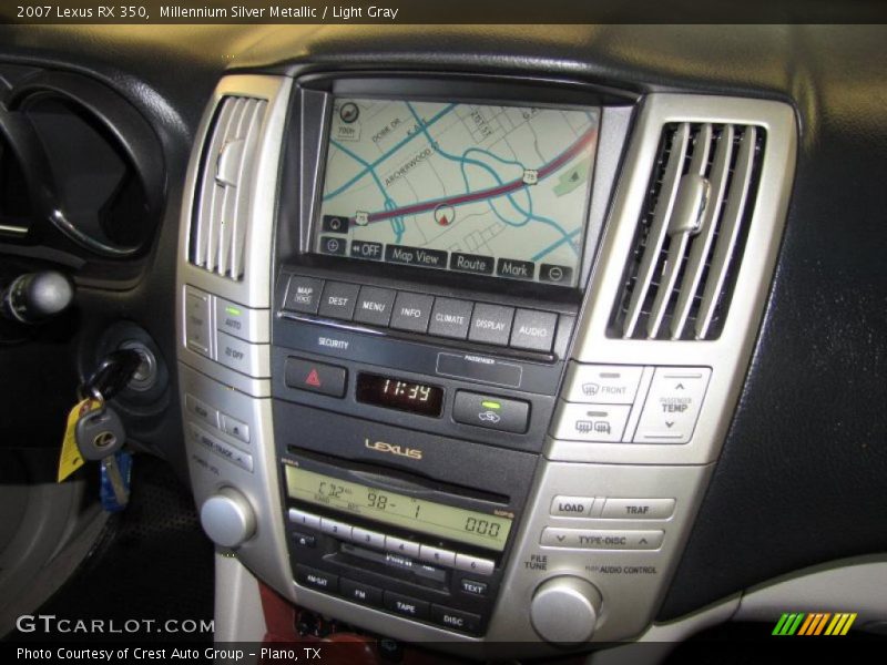 Millennium Silver Metallic / Light Gray 2007 Lexus RX 350