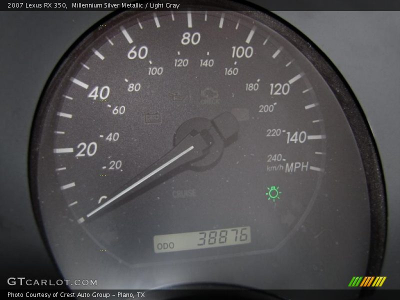 Millennium Silver Metallic / Light Gray 2007 Lexus RX 350