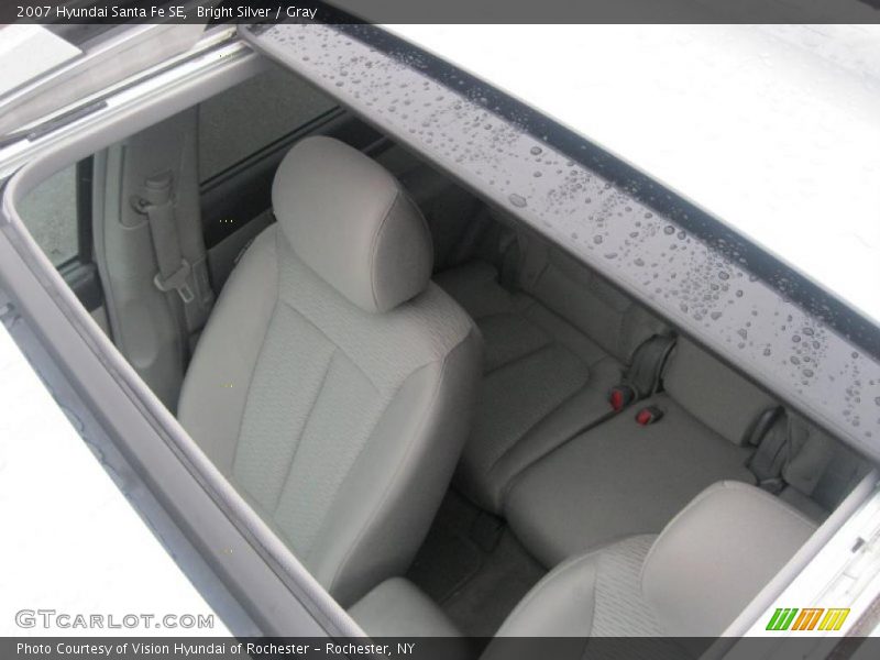 Bright Silver / Gray 2007 Hyundai Santa Fe SE