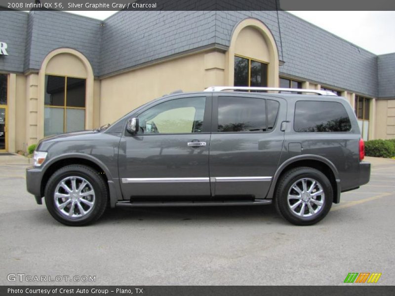 Silver Graphite Gray / Charcoal 2008 Infiniti QX 56