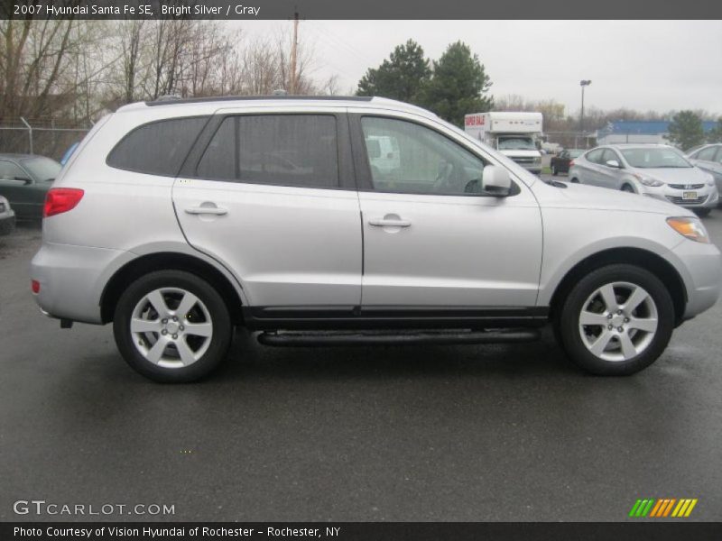 Bright Silver / Gray 2007 Hyundai Santa Fe SE