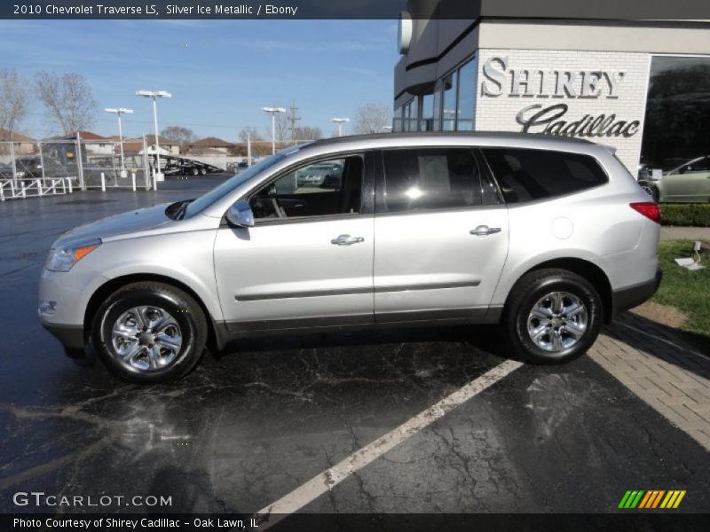 Silver Ice Metallic / Ebony 2010 Chevrolet Traverse LS
