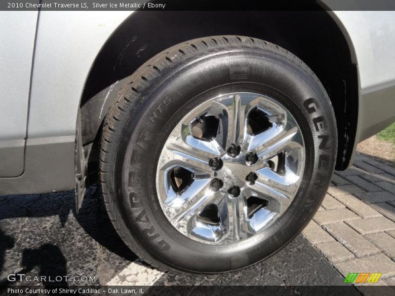 Silver Ice Metallic / Ebony 2010 Chevrolet Traverse LS