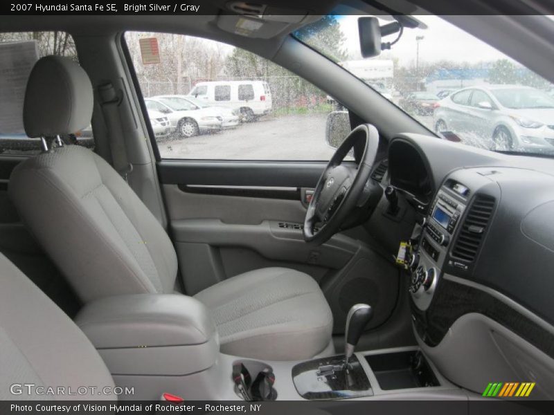 Bright Silver / Gray 2007 Hyundai Santa Fe SE