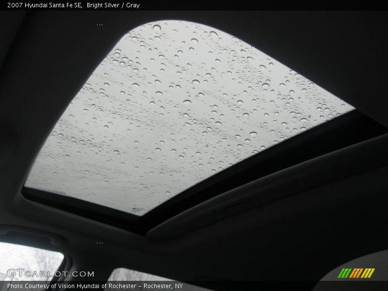 Bright Silver / Gray 2007 Hyundai Santa Fe SE