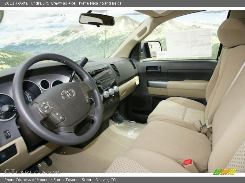  2011 Tundra SR5 CrewMax 4x4 Sand Beige Interior