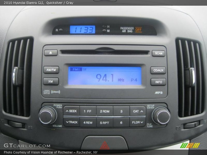Quicksilver / Gray 2010 Hyundai Elantra GLS