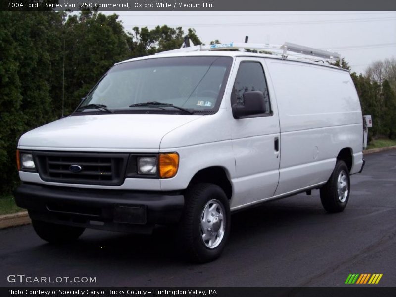 Oxford White / Medium Flint 2004 Ford E Series Van E250 Commercial