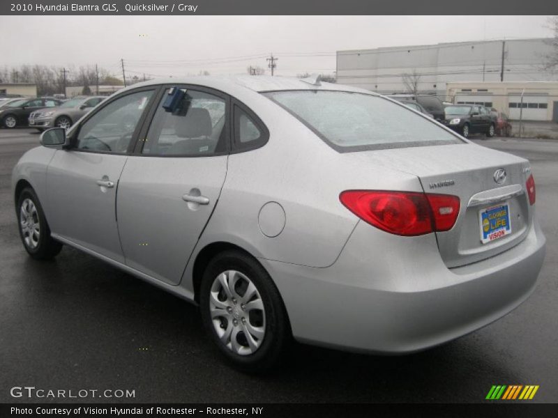 Quicksilver / Gray 2010 Hyundai Elantra GLS