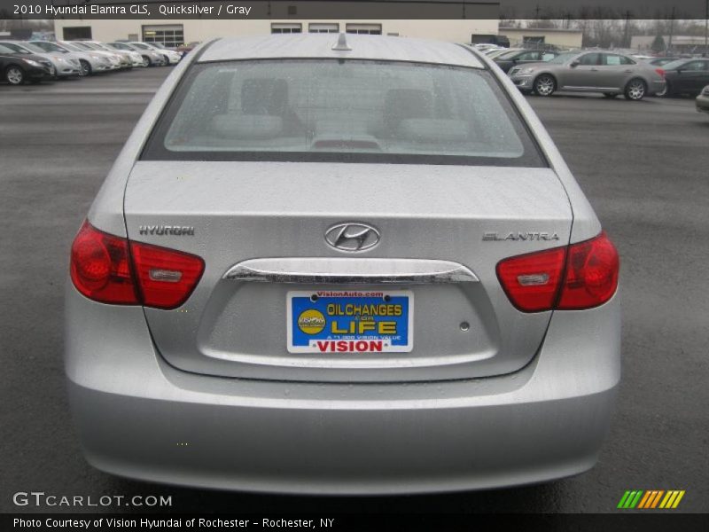 Quicksilver / Gray 2010 Hyundai Elantra GLS