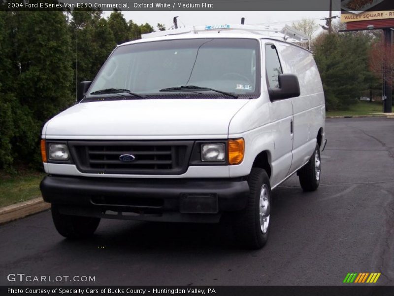 Oxford White / Medium Flint 2004 Ford E Series Van E250 Commercial