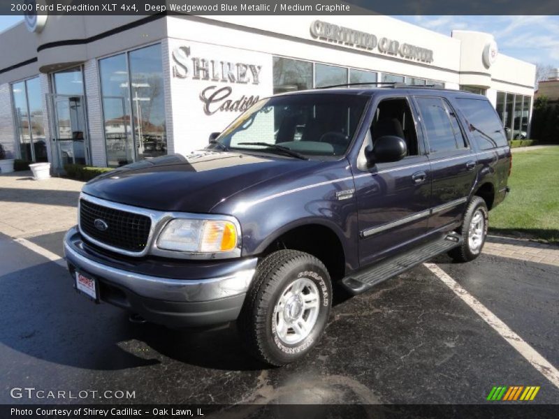Deep Wedgewood Blue Metallic / Medium Graphite 2000 Ford Expedition XLT 4x4