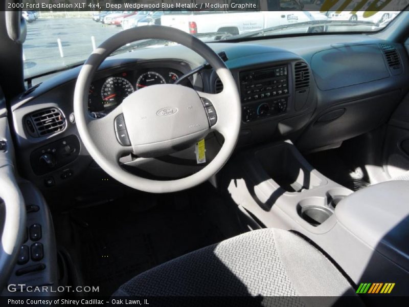 Deep Wedgewood Blue Metallic / Medium Graphite 2000 Ford Expedition XLT 4x4