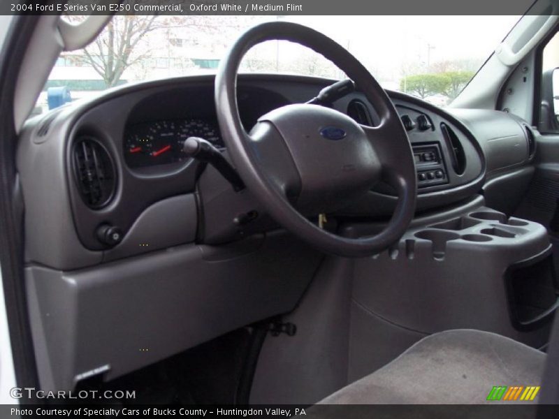 Oxford White / Medium Flint 2004 Ford E Series Van E250 Commercial